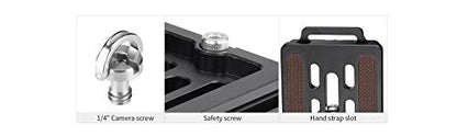 Leofoto NP-S QR Plate, 50/60/70MM Arca Plate, 1/4" Camera Screw, Safety Screw, Arca Compatible (NP-70S) - size: NP-70S