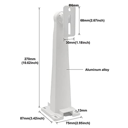 CCTV Security Wall Pole Mounting Loop Bracket,27cm Long Arm Support Monitoring Pole Hoop Bracket Surveillance Camera Wall Mounted/Pole Mounted for CCTV Security Camera PTZ Dome