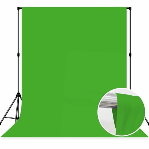 Green Photo Backdrop Professional Photography Background Polyester 6x9ft | Photoshoot Backdrop Suitable for Baby Baptisms, Graduation Photos, Weddings, School Party Themes, and Product Photography - color: Green, size: 6x9ft