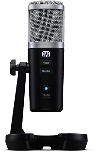 PreSonus Revelator USB Condenser Microphone for podcasting, live streaming, with built-in voice effects plus loopback mixer for gaming, casting, and recording interviews over Skype, Zoom, Discord - style: Revelator USB-C Condenser Mic