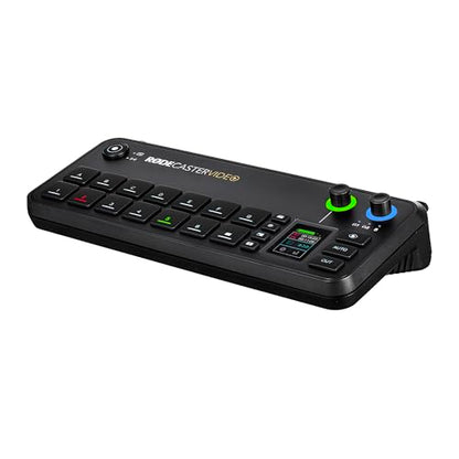 RODECaster Video All-in-One Production Console + 64GB Micro SD Memory Card + 10 Foot XLR + Cable Management Ties + Video Cable + 1/4 TRS + Microfiber Cloth (Bundle)