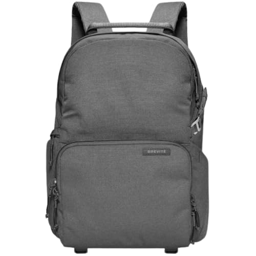 BREVITE Jumper Compact Camera Backpack 2026 Edition: A Minimalist & Travel-friendly Photography Backpack For DSLR Camera & Laptop w/Reinforced Straps & Stiffer Dividers (18L) (Poppy Seed Color) - color: Poppy Seed, size: 18L