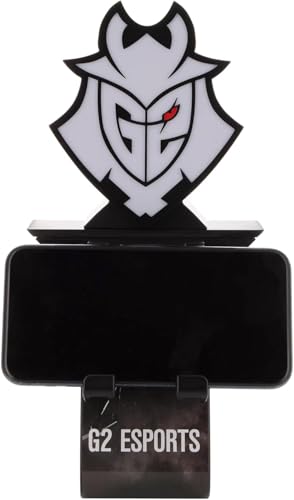 Exquisite Gaming: Light Up Ikon - G2 Esports Samurai - LED Cable Guys, R.E.S.T System Charging Phone & Device Stand, Includes 4' Type C Cable