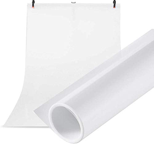 Meking PVC Backdrop 39x78Inch/100x200cm PVC Background Matte White & Black Photography Backgrounds White Vinyl Backdrop for Product Photo Video Photography Studio -Black/White - color: Matte Black/White