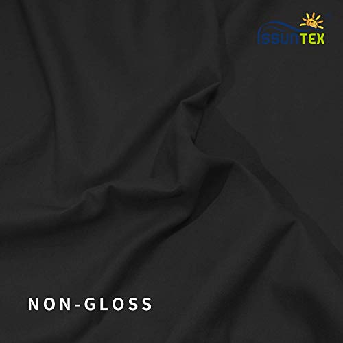 ISSUNTEX 9X15 ft Background Polester Backdrop, Photo Studio, Collapsible High Density Screen for Video Photography and Television-Black - color: Black