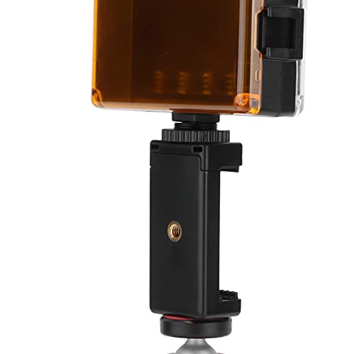 Portable Live Video Kit Mobile Phone Photography Set with Fill Light Microphone Tripod Phone Holder for Vloggers Content Creators (Red) - color: Red