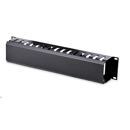 StarTech Horizontal 2U Rack Finger Duct with Cover, 19in Steel Wire Duct - style: 2U | Horizontal