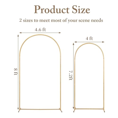 Toolterritary Metal Arch Backdrop Stand and Cover Set, 8FT, 7.2FT Party Backdrop, Easy to Assemble, Backdrop Stand for Parties, Birthday, Baby Shower - color: Blue, size: 8ft,7.2ft