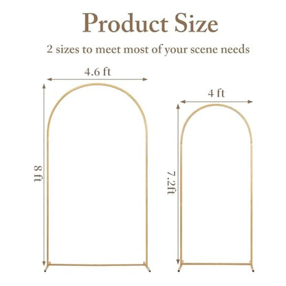 Toolterritary Metal Arch Backdrop Stand and Cover Set, 8FT, 7.2FT Party Backdrop, Easy to Assemble, Backdrop Stand for Parties, Birthday, Baby Shower - color: Blue, size: 8ft,7.2ft