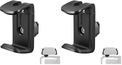SMALLRIG Universal Power Bank Holder with Cold Shoe Mount, Adjustable Power Bank Clamp Mount for Camera Rig and Phone Cage and Handle - 4600 (Pack of 2) - size: 67.5 x 34 x 52 mm (2.7 x 1.3 x 2 in) (Pack of 2)