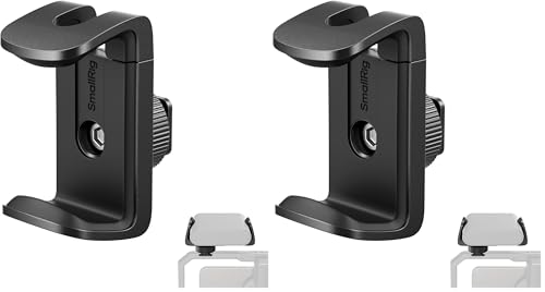 SMALLRIG Universal Power Bank Holder with Cold Shoe Mount, Adjustable Power Bank Clamp Mount for Camera Rig and Phone Cage and Handle - 4600 (Pack of 2) - size: 67.5 x 34 x 52 mm (2.7 x 1.3 x 2 in) (Pack of 2)