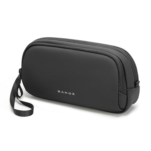 BANGE Electronics Organizer Travel Case, Water Resistant Travel Bag, Tech Pouch Accessories Organizer for Cable,Cord, Phone, Cables, USB Flash Drive, Daily Items - color: black, size: M