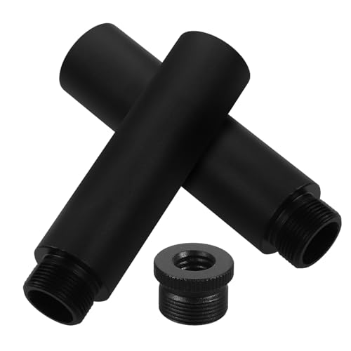 Microphone Extension Tube and Mic Arm Stand Extension Rod Set 5/8” to 3/8” Adapter Kit for Live Streaming and Recording with Desk Stand Compatibility