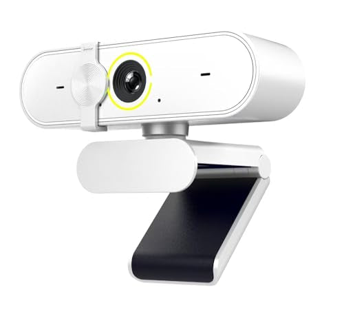 2K Webcam with Noise Cancellation Microphone, Plug & Play HD USB Webcam, 90° FOV, Privacy Cover, Portable Camera for Laptop, Desktop, PC, Mac, Zoom, Skype (B) - color: B