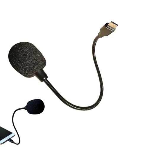USB C Microphone, Type C Gooseneck MIC Compatible with MacBook Pro/Air, iPad Pro 13/12.9/11, iPad Air 13/5th/4th, Samsung S25/S24/S23, Tab S10/S8/S7, Pixel 9/8/7/6 Pro, Laptop