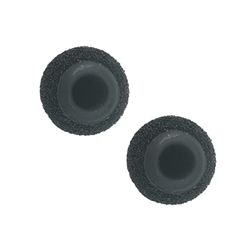 2pcs Foam Windscreen Covers/Pop Filter/Wind Shield with Silicone Holder Compatible for RODE Smartlav＋ Lavalier Mic with Diameter of 4-5.0mm (Black) - color: Black