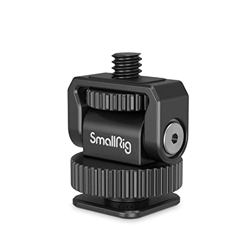 Bundle: SmallRig 1/4" Mini Ball Head Cold Shoe Mount Adapter with 1/4"-20 Thread 3577+ SMALLRIG Power Bank Holder with Cold Shoe Mount 4600