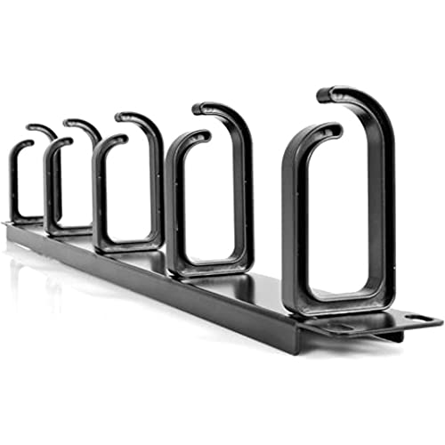 StarTech 1U 19in Rack Cable Management Panel, D-Ring, Metal (CABLMANAGER2) - style: 1U Multi-Direction Rotating