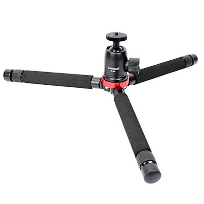 Koolehaoda Metal Mini Tripod with 360° Ball Head and 1/4" Screw Desktop Tabletop Stand Tripod for Cameras,Load up to 8kg - (MT-02+D28) - color: MT-02+D28