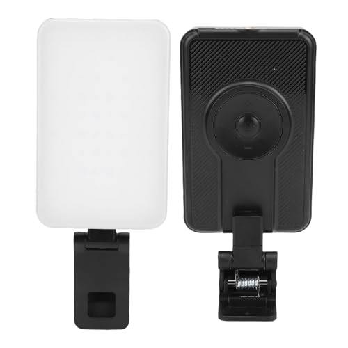 Yunseity Fill Video Conference Light, 3000-6500K, 5 Lighting Modes, 360° Rotation, Rechargeable Selfie Light for Laptop Vlog with Phone, for Photographers, Remote Workers