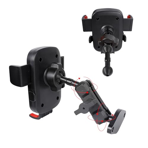 Car Phone Holder Mount for AMPS Standard Diamond Base ，Aluminum 360° Rotation Phone Mount for Car Dashboard Truck Boat Desk， Compatible with iPhone 16 15 14 13 12 Series Samsung S24 S23