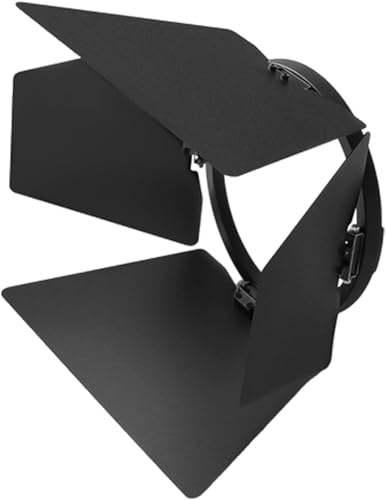 Amaran Mini Fresnel with Mini Barn Doors Bowens Mount Attachment Designed for Halo 100x 200x,Ray 60c & 120c, and Other Bowens Mount Led Video Light (Small) - size: Small