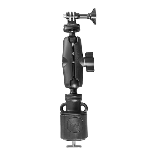 New Upgrade 360 Degree Kayak Action Camera Mount Universal Adjustable,Compatible with Hero 12 11 10 9 8 7,Ball Head Camera Mount,Kayak Rail Track Camera Holder