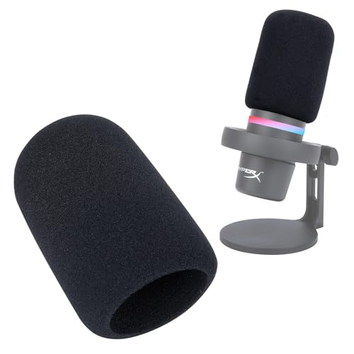 SUNMON HyperX DuoCast Pop Filter Compatible with HyperX Duo Cast Microphone, Mic Windscreen Pop Filter Reduce Noise and Plosives, DuoCast Mic Cover Foam By SUNMON - color: HyperX DuoCast Microphone Cover