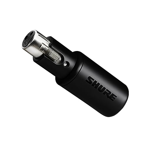 Shure MVX2U XLR-to-USB Digital Audio Interface, Headphone Jack, 60dB Gain, Zero-Latency Monitoring, 48V Phantom Power, ShurePlus App, USB-C Cable