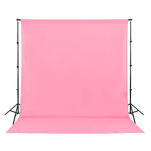 Sugargirl 10X10FT Pink Backdrop Background for Photography, Photo Backdrop Pink Screen Photo Booth Backdrop for Photoshoot Party Video(1 Panel) - color: Pink, size: 10x10 FT