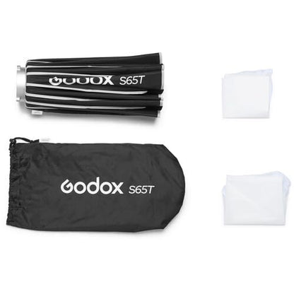 Godox Softbox Godox S65T 65cm/25.6in Quick Release Umbrella Softbox, Bowens Mount with Removable Front and Inner Diffusers for Photography, Live Streaming and Travel