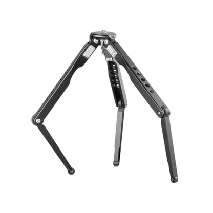 Leofoto MT-03 Tabletop Tripod, Aluminum Mini Tripod, 2 Leg Sections, Foldable Leg, Portable and Compact, 1/4" Mounting Stud and Accessories Thread (MT-03) - style: MT-03