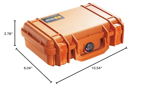 Pelican 1170 Case With Foam (Orange) - color: Orange