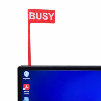 Desk Status Flag - Busy/on Call/Meeting/Back off - Focus Indicator for Home Office - Work from Home Desk Sign - Productivity Desk Accessory - PLA Material - style: Red-BACKOFF