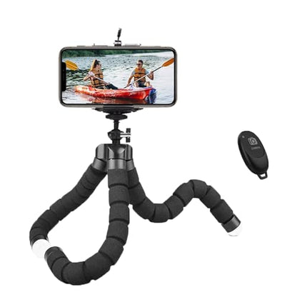 Mini Tripod, Sponge Tripod with Flexible Bracket with Wireless | Mini sponge tripod, made of thicker premium metal, flexible and rotatable, mobile phones, cameras travel tripod, durable