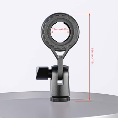 Metal Microphone Clip Microphone Shock Mount Bracket Holder Simple Stand Accessories Use Flexible Angled Desktop Condenser Mic Stand - color: With conversion B