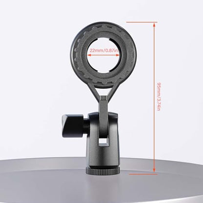 Metal Microphone Clip Microphone Shock Mount Bracket Holder Simple Stand Accessories Use Flexible Angled Desktop Condenser Mic Stand - color: With conversion B