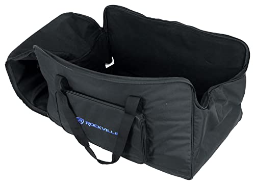 Rockville TB12 v2 Rugged Speaker Bag Carry Case Fits Yamaha DXR12 and QSC K12.2 12" Speakers and other Similar Sized PA Systems | Stand Holder Pocket, Interior Straps, Water Resistant, Dual YKK Zippers, Thick Foam Padding, Dual Handles - style: 12 - Inche