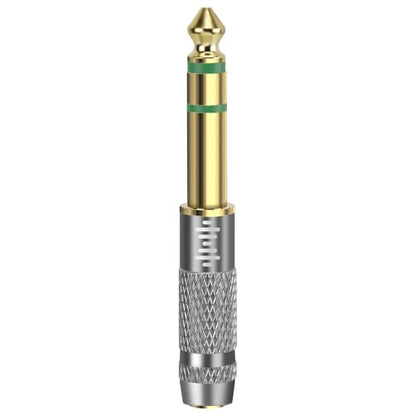 GEEKRIA 6.35mm Stereo Male to 2.5mm (4-Pole TRRS) Balanced Female Headphone Adapter, Compatible with 2.5mm TRRS Balanced Headphone Cables, Gold-Plated Aluminum Alloy - size: 2.4 inches X 0.35 (6 cm 0.9 cm)