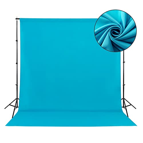 Sugargirl 8FTX10FT Blue Screen Backdrop Background for Photography, Polyester Photo Backdrop for Photoshoot, Party, Video and Television (1 Panel) - color: Blue, size: 8x10 FT