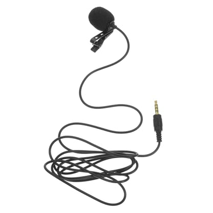 NUOBESTY Portable Clip Lapel Microphone Lightweight Mini Lavalier Mic for Clear Hands Recording Compatible with Smartphones Cameras Plug and Play Easy Operation