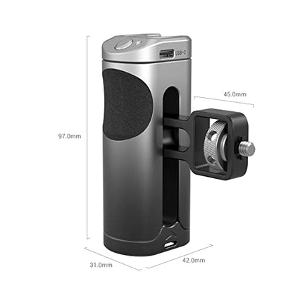 SmallRig Side Handle Grip for Smartphone Cage Video Rig, Remote Trigger Aluminum Phone Cage Handle with Wireless Remote Control Button - 3838 - size: 3838 (with wireless control)