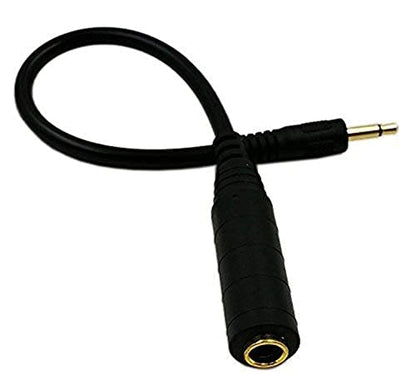 CGTime Golden Plated 3.5mm Mono 1/8 inch Audio Male to 6.35mm 1/4 inch Female Jack Converter Cable Cord Adapter (25CM/10Inch) - color: 25CM/10Inch