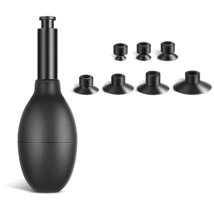 Lens Sucker Kit, Suction Pen and 7pcs Suction Cups, Changeable Anti-Static, ESD Conductive Silicone Suction Cup Set