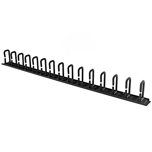StarTech 20U Vertical Server Rack Cable Manager, D-Ring, 2.8ft (CMVER20UD) - style: 20U Vertical