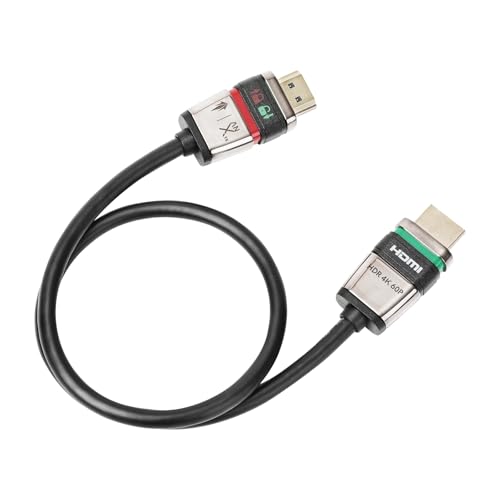 Locking HDMI Cable for Camera Monitor, Self-Locking HDMI 2.0 Cord 4K60Hz, Secure HDMI Connection No Cage Needed, Compatible with DSLR, SmallHD, Atomos, Video Rig-0.5M/1.6FT - size: 0.5M