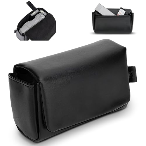 JJC Leather GR IV HDF H35N Case, Compact Durable Camera Pouch for Ricoh GRIV GR4 GR III X ZS99 for Kodak EKTAR H35N for Canon PowerShot G7 X G7X Mark III II RX100 VII VA VI V IV III II G7XM3 SX740 HS - size: Black for GRIV & More