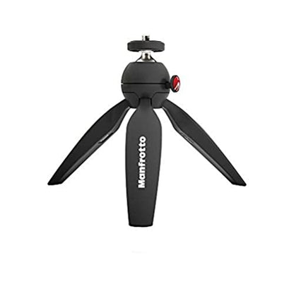 Manfrotto MTPIXIMII-B, PIXI Mini Tripod with Handgrip for Compact System Cameras, for DSLR, Mirrorless, Video, Made in Italy, Technopolymer and Aluminum, Black - style: PIXI Mini Made in Italy