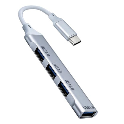 USB c Extender Hub 4 Ports, USB Multiple Adapter Hub, USB A Splitter for Laptop, Xbox, Flash Drive, HDD, Console, Printer, Camera, Keyborad, Mouse and More