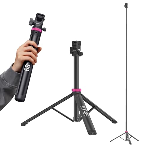 ULANZI MT-89 Extendable Tripod Aluminum, 82" Portable Adjustable Light Stand with 1/4" Screw Quick Release, Camera Phone Tripod for Camera Video Light Smartphone, Lightweight for Travel,Up Load 2.2LBS - size: 82 inch-Original Version